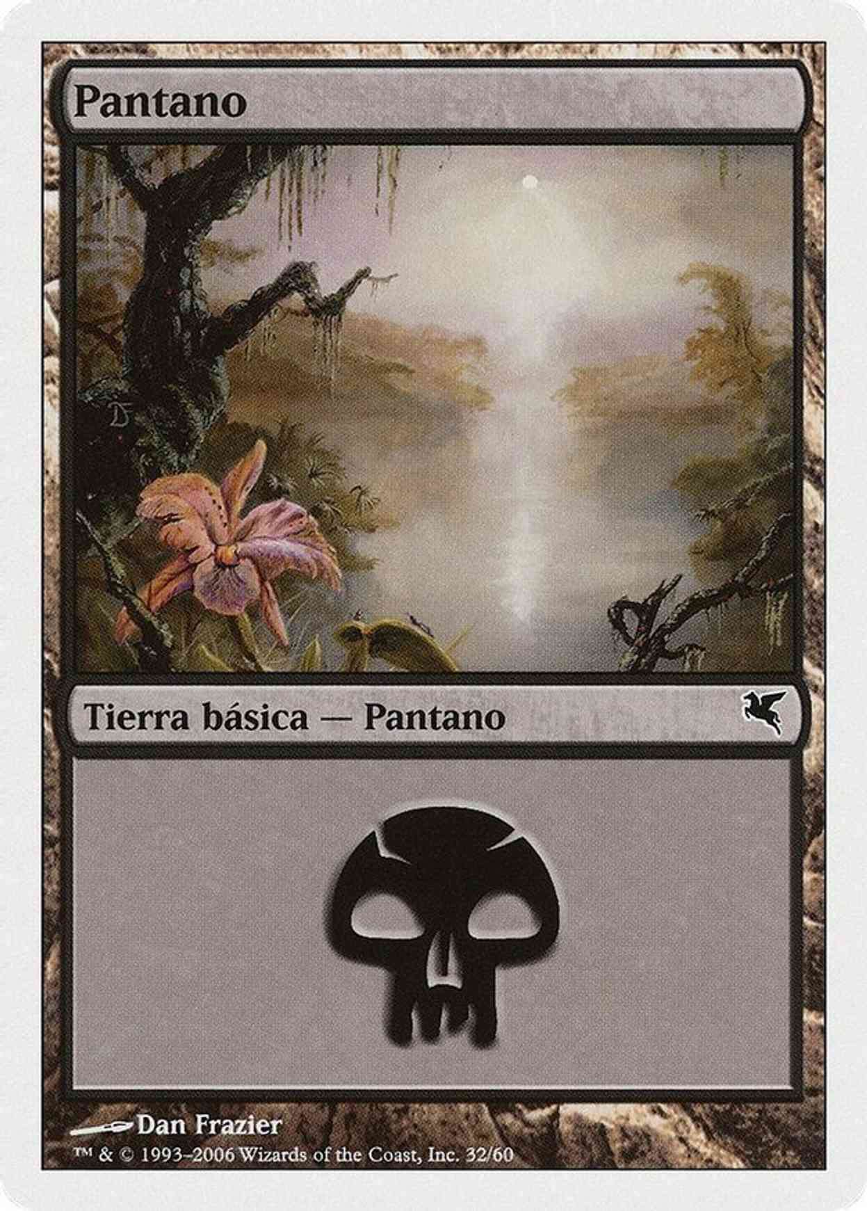 Swamp (Spanish) - "Pantano" (F32) magic card front