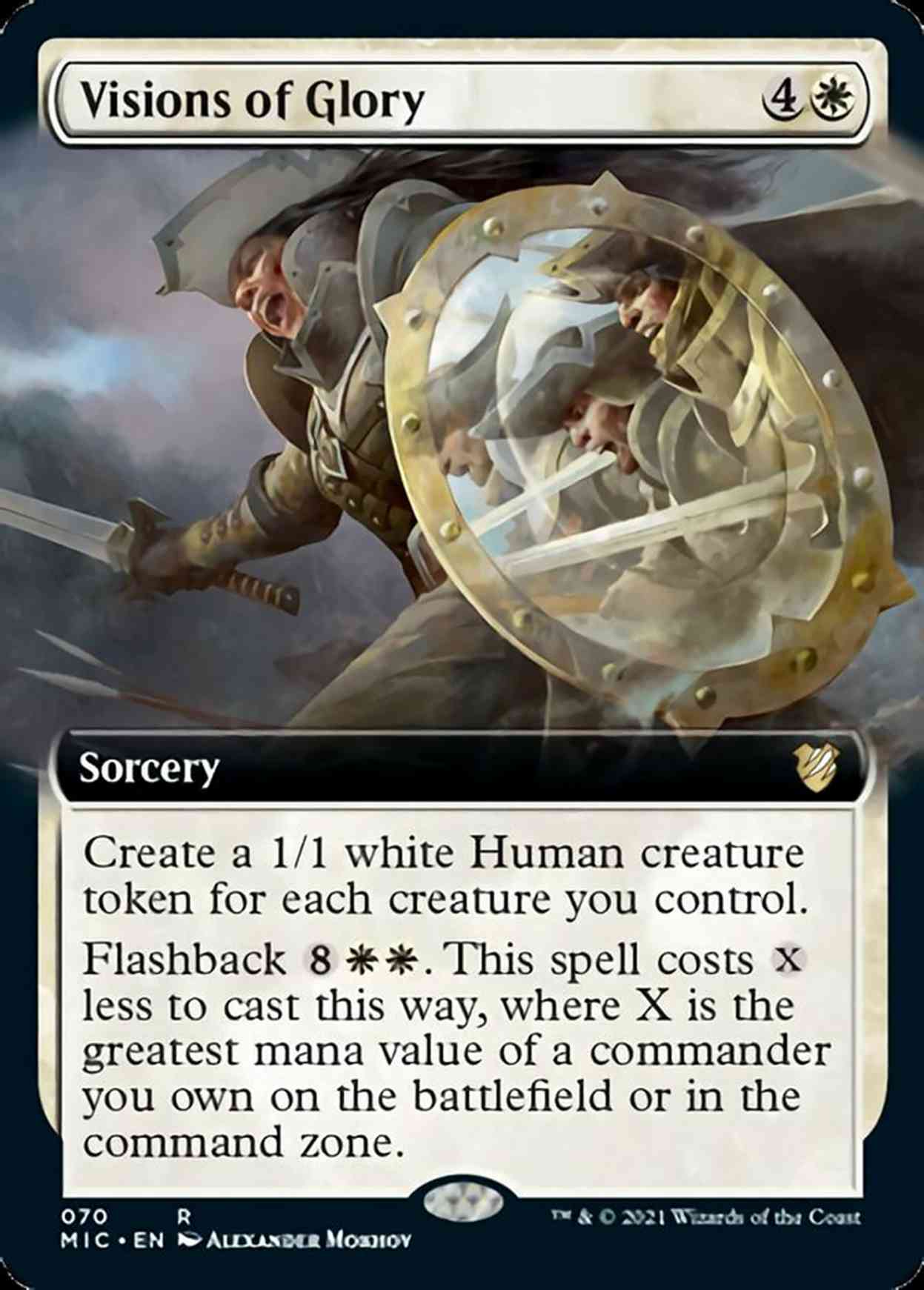 Visions of Glory (Extended Art) magic card front