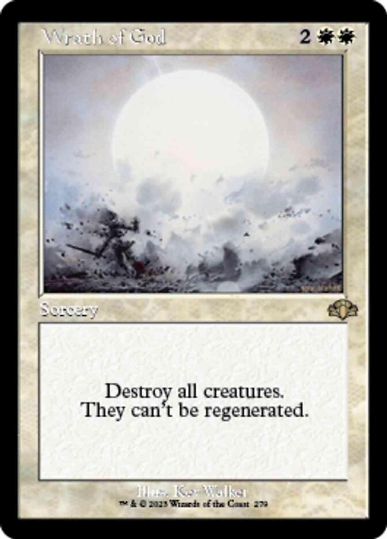 Wrath of God (Retro Frame) magic card front