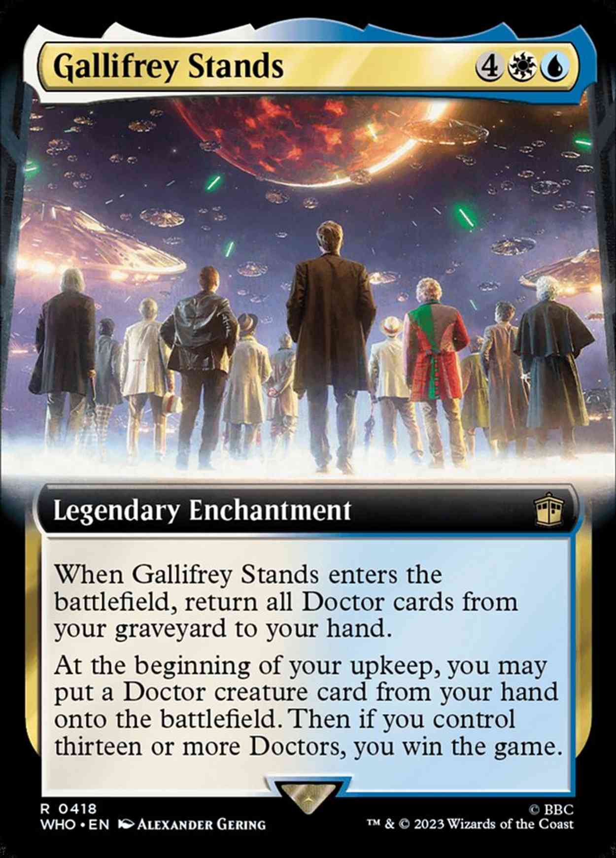 Gallifrey Stands (Extended Art) magic card front