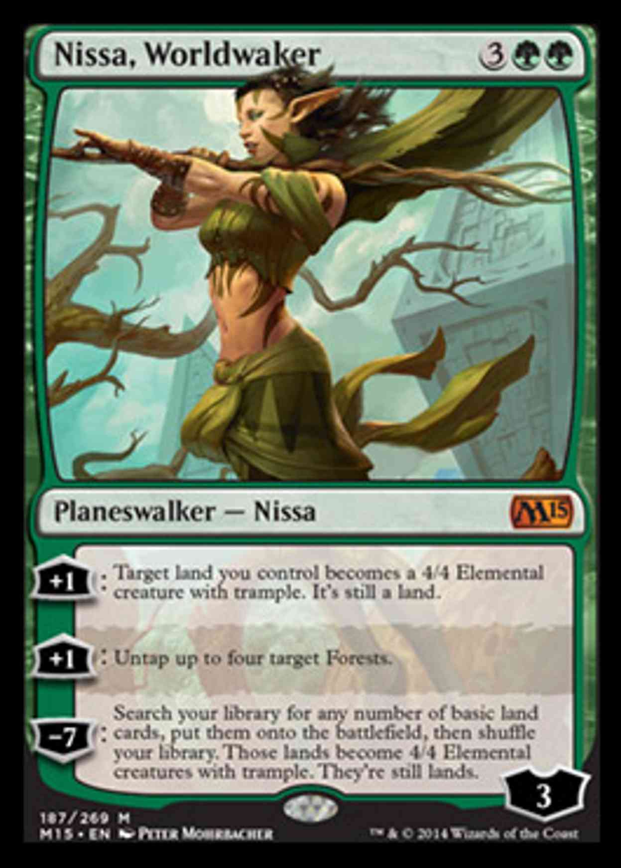 Nissa, Worldwaker magic card front