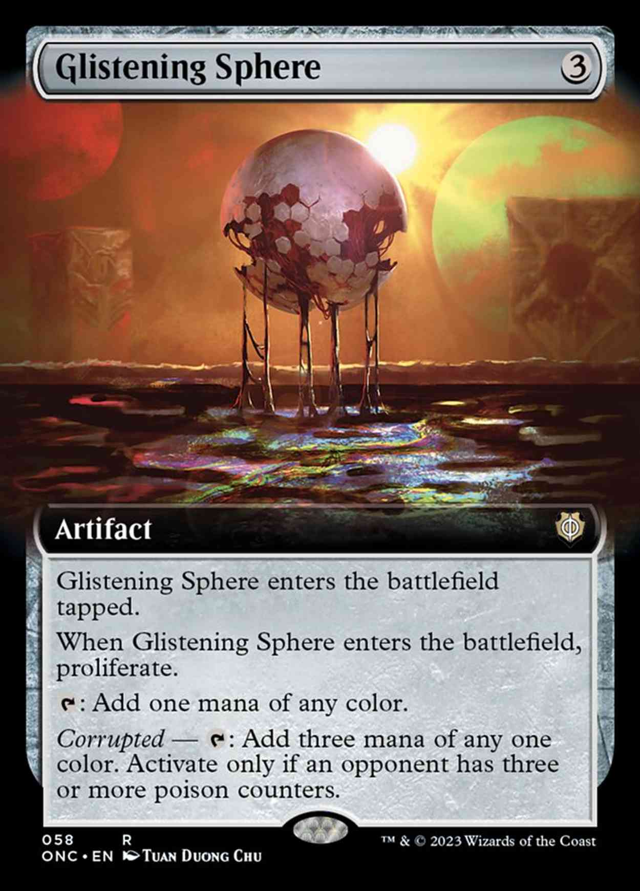 Glistening Sphere (Extended Art) magic card front