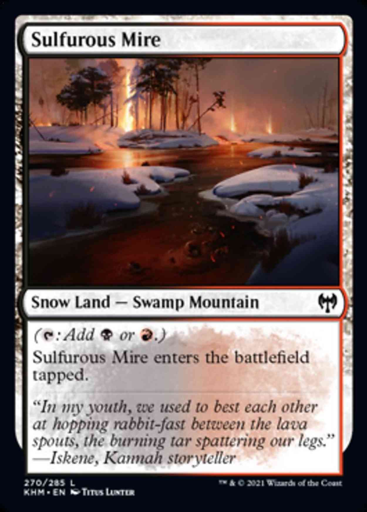 Sulfurous Mire magic card front