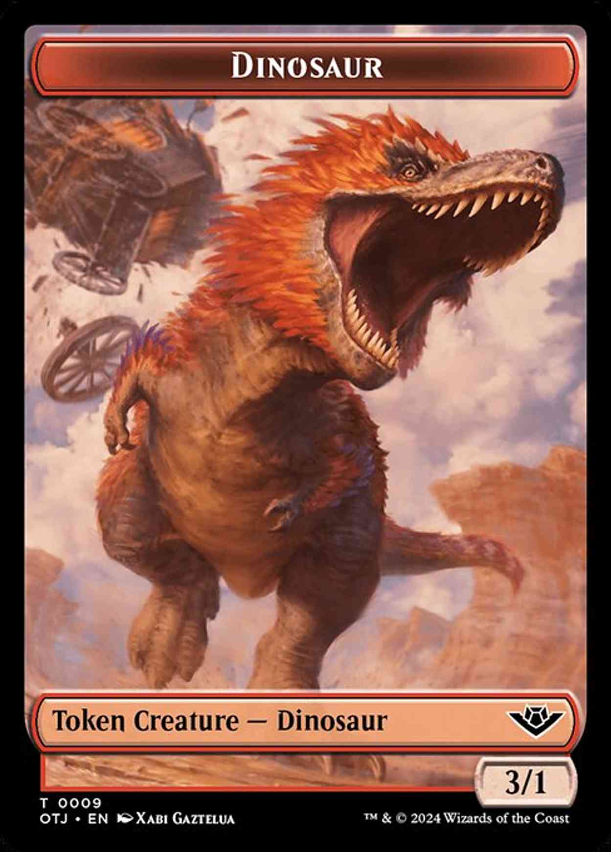 Dinosaur // Plot Double-Sided Token magic card front