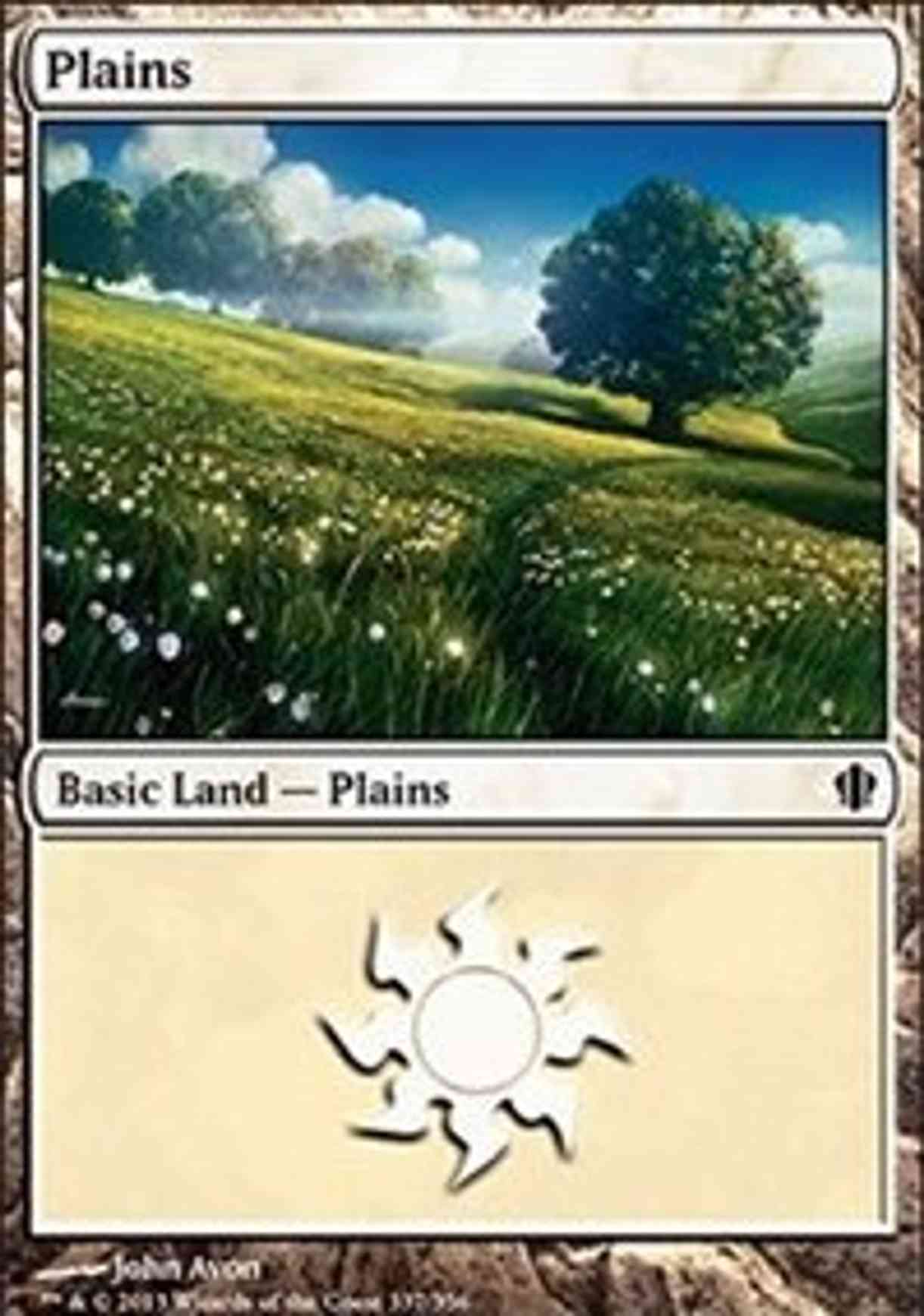 Plains (337) magic card front