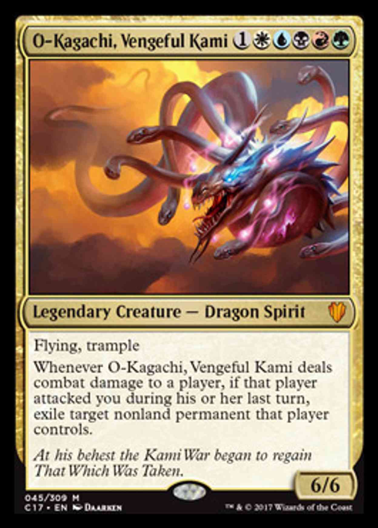 O-Kagachi, Vengeful Kami magic card front