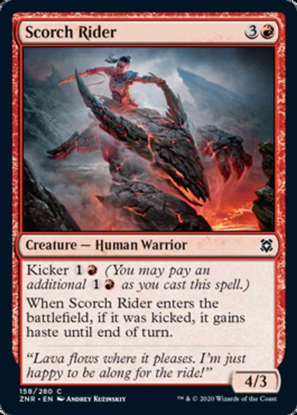 Scorch Rider magic card front