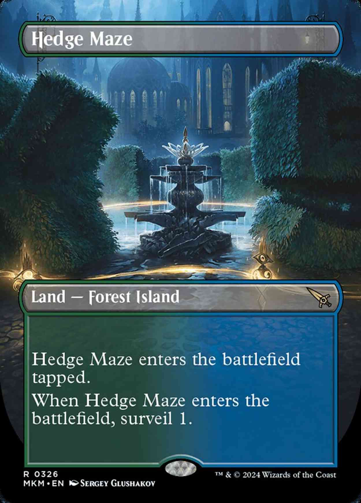 Hedge Maze (Borderless) magic card front