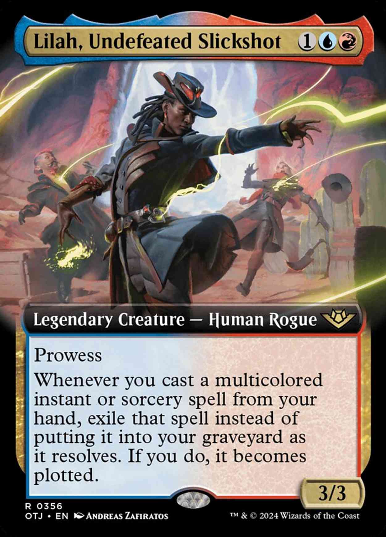 Lilah, Undefeated Slickshot (Extended Art) magic card front