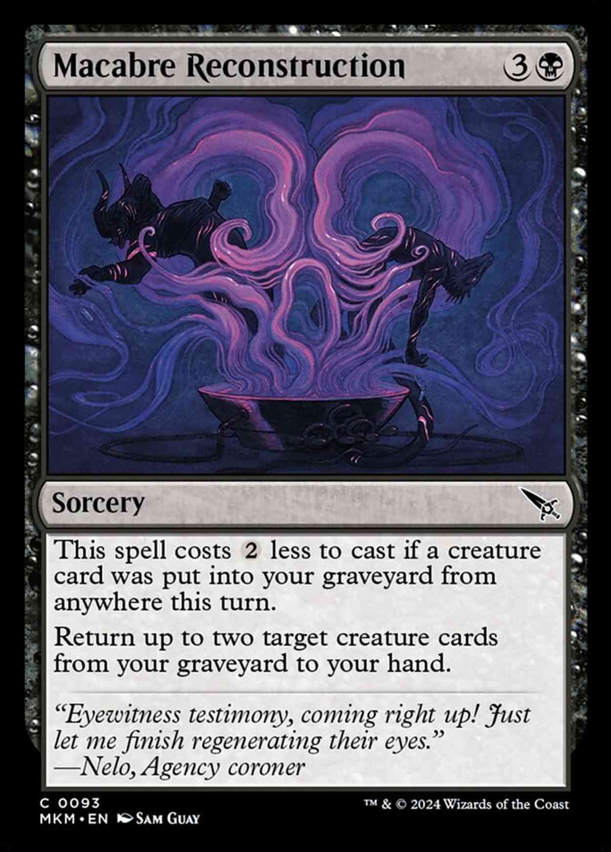 Macabre Reconstruction magic card front