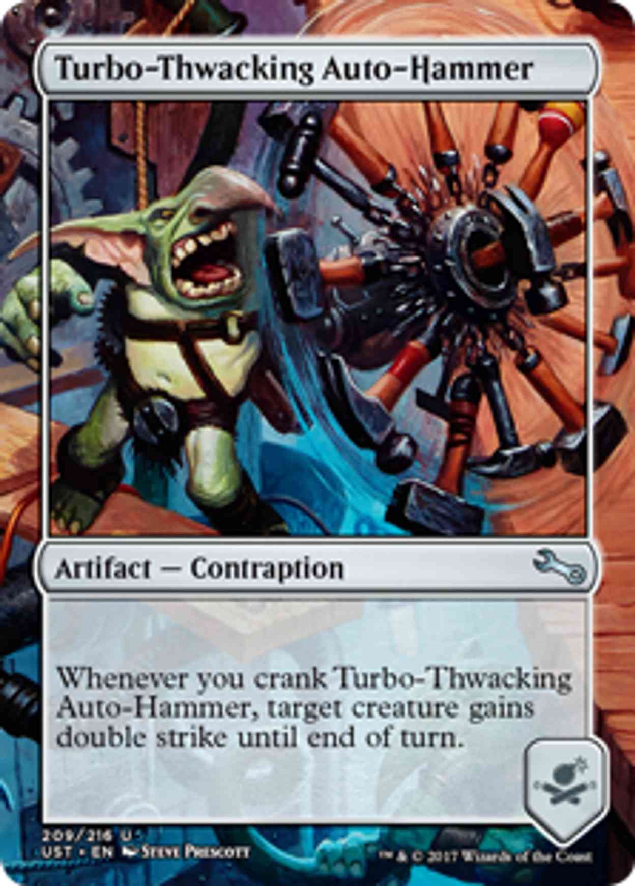 Turbo-Thwacking Auto-Hammer magic card front