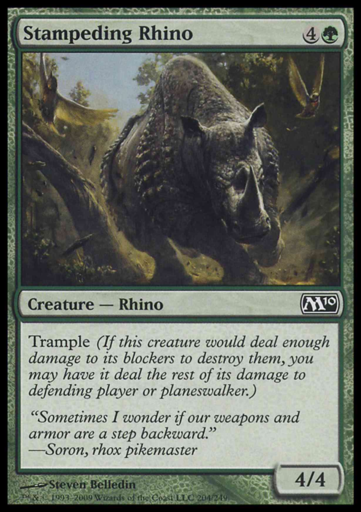 Stampeding Rhino magic card front