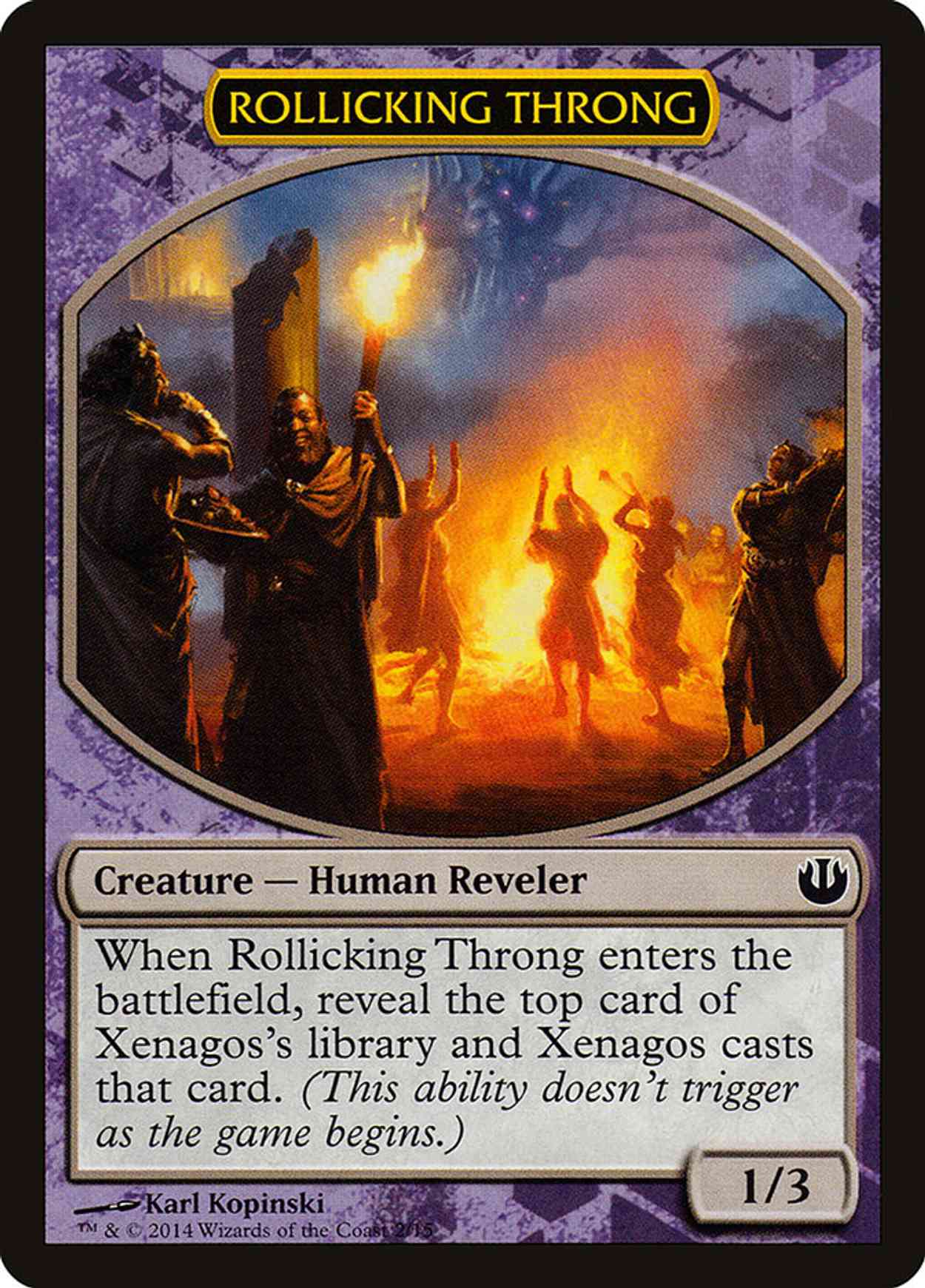 Rollicking Throng magic card front