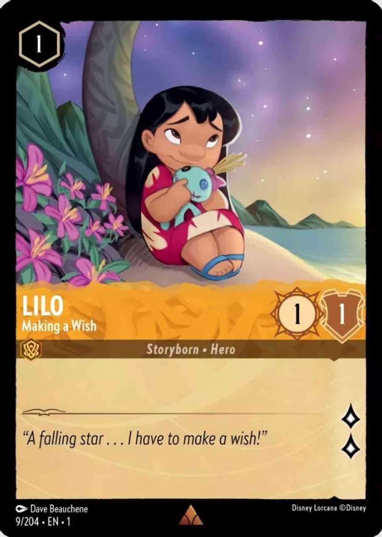 Lilo - Making a Wish magic card front