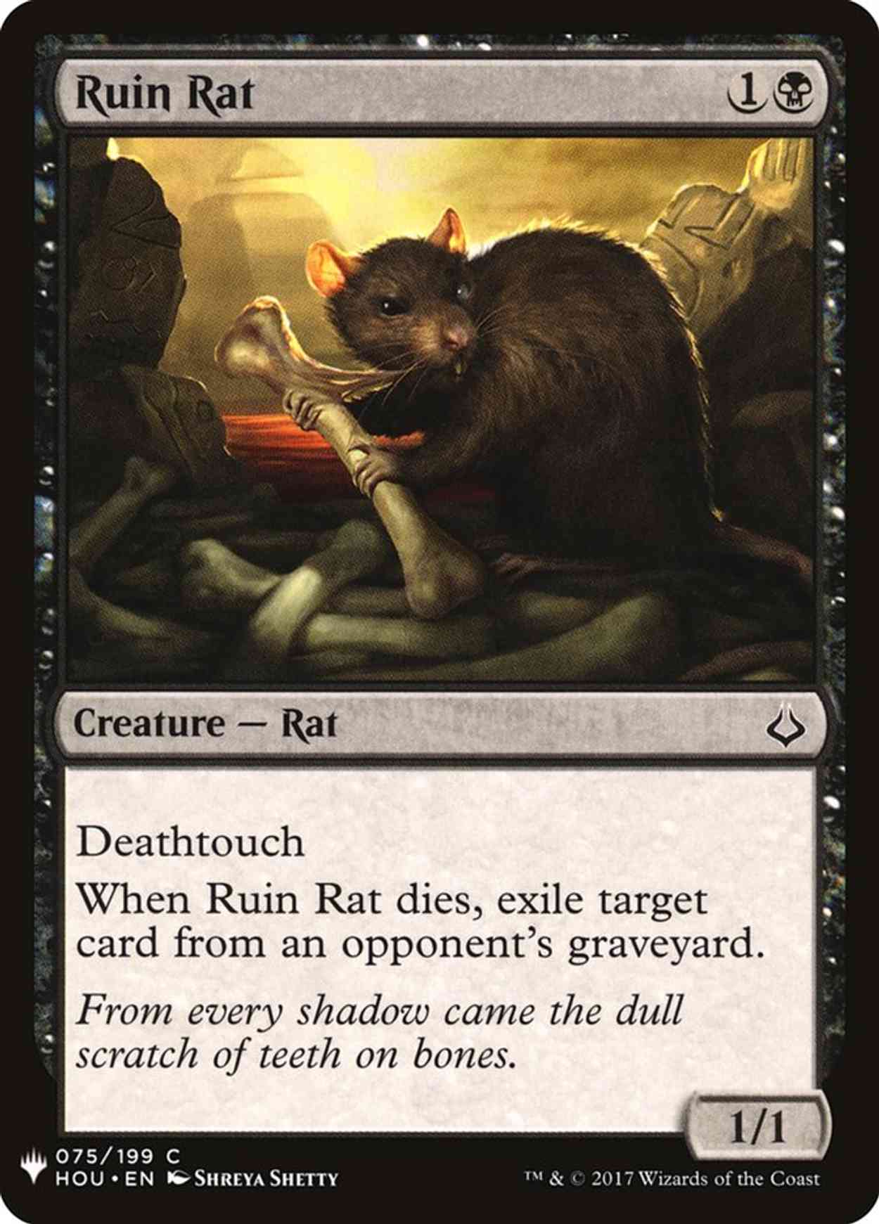 Ruin Rat magic card front