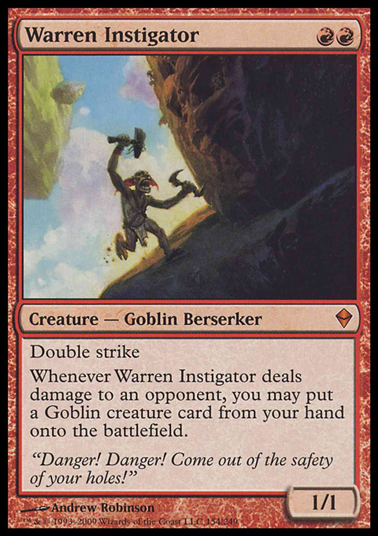 Warren Instigator magic card front