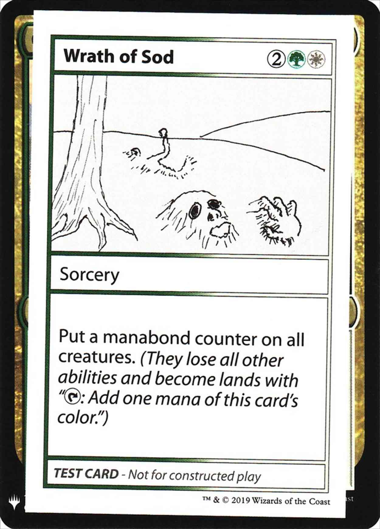 Wrath of Sod magic card front