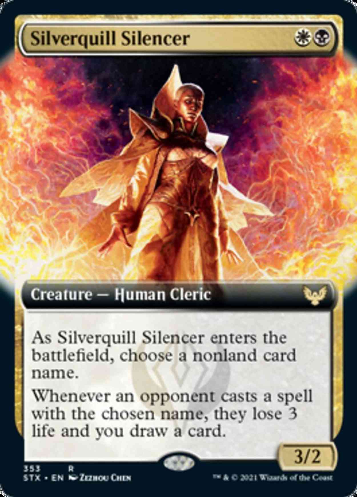 Silverquill Silencer (Extended Art) magic card front