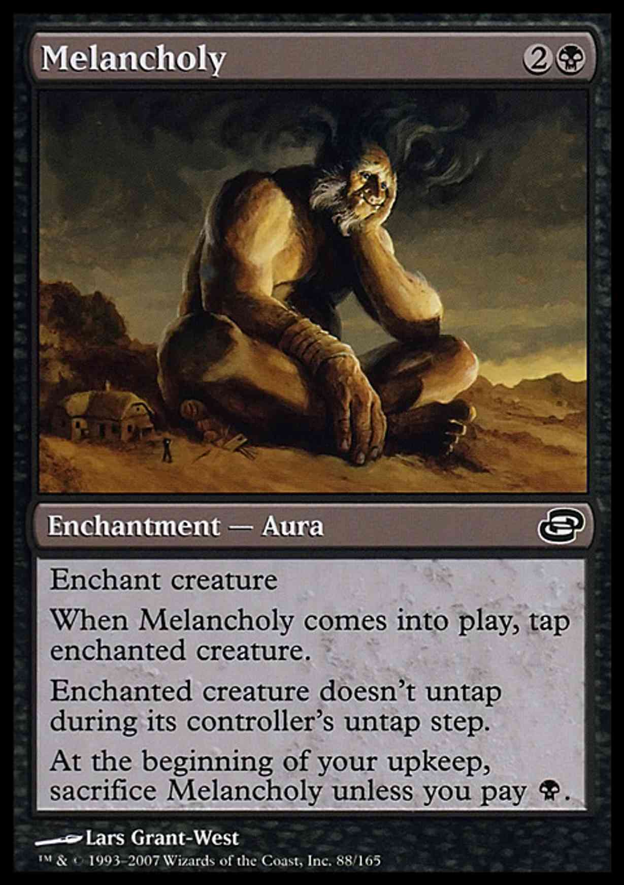 Melancholy magic card front