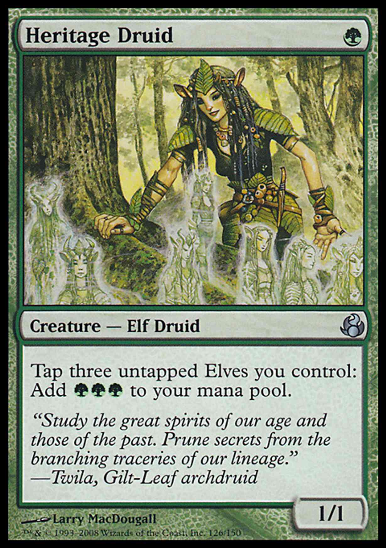 Heritage Druid magic card front