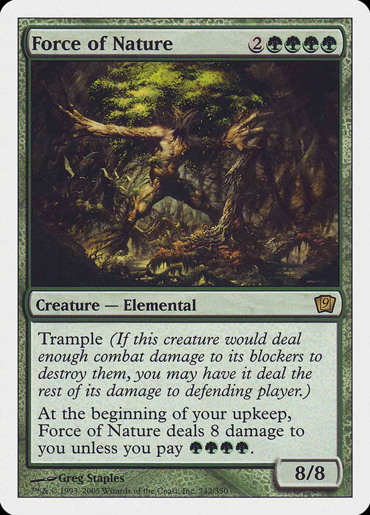 Force of Nature (9th Edition) magic card front