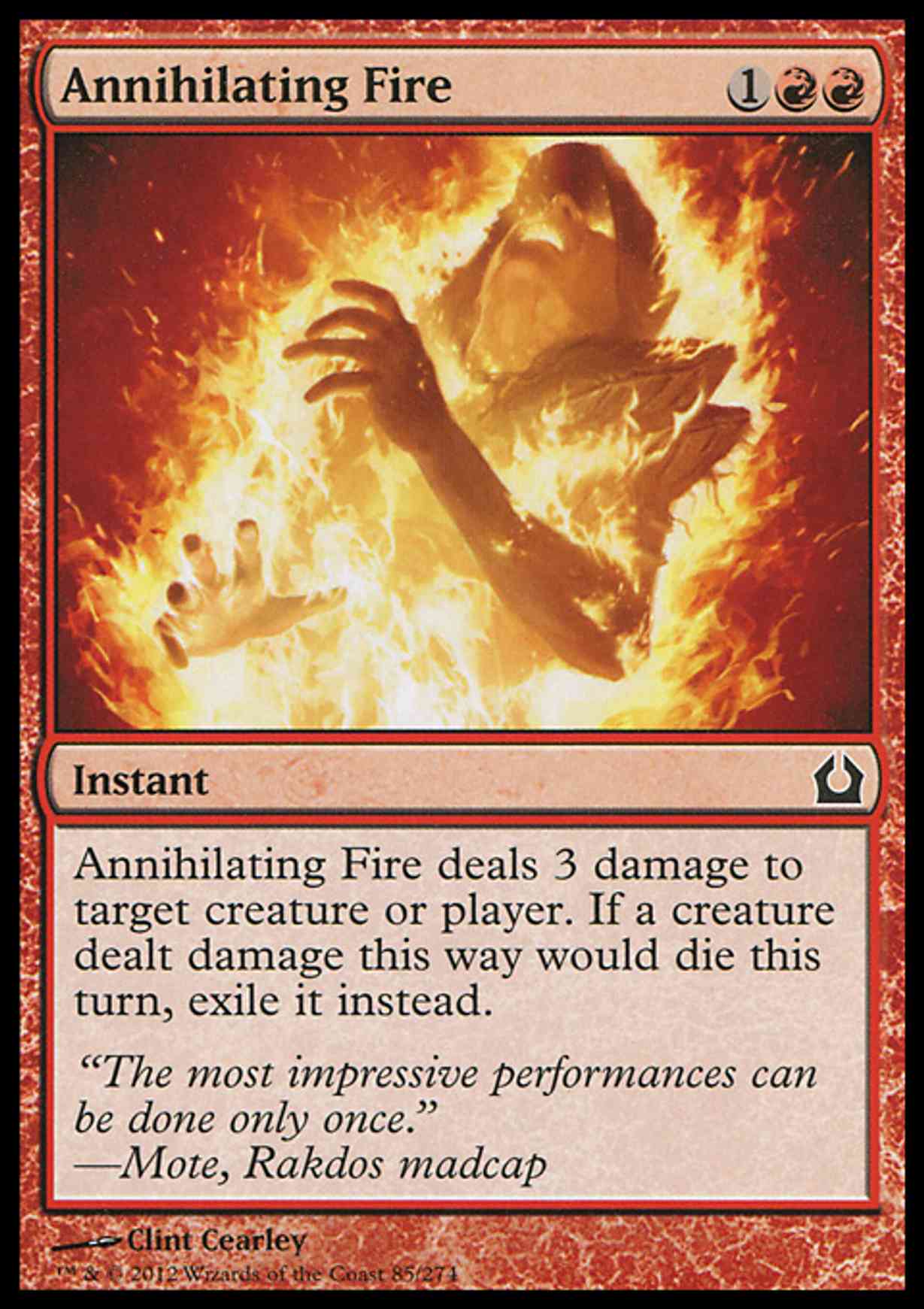 Annihilating Fire magic card front