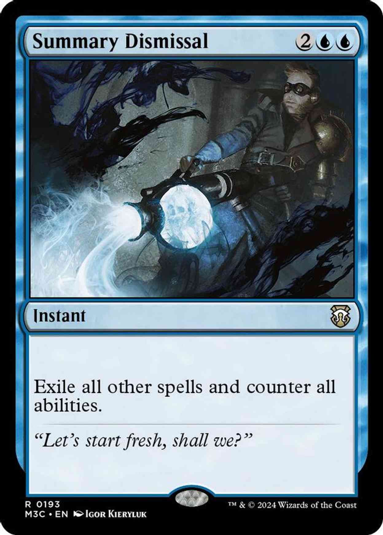 Summary Dismissal (Ripple Foil) magic card front