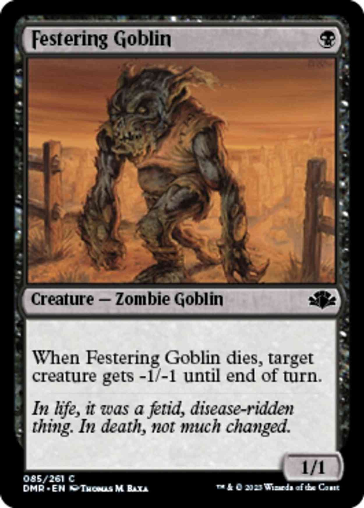 Festering Goblin magic card front