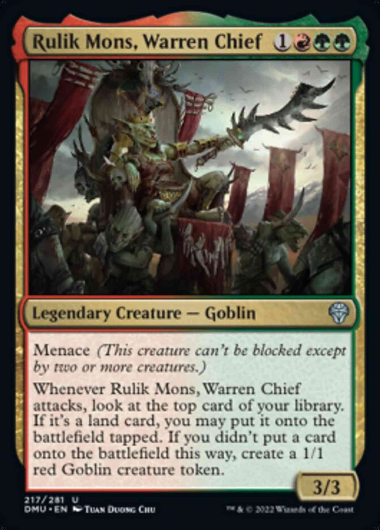 Rulik Mons, Warren Chief magic card front