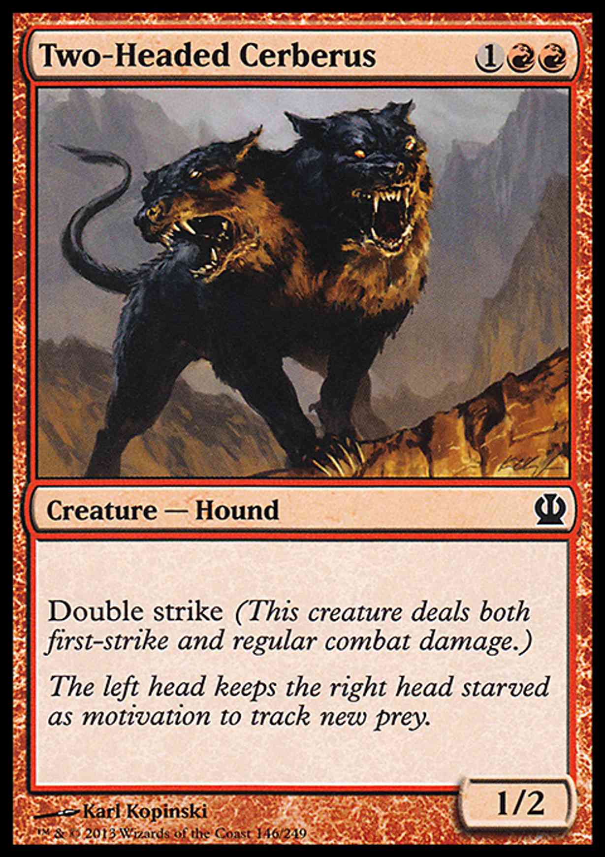 Two-Headed Cerberus magic card front