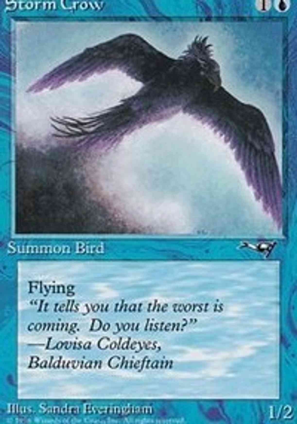 Storm Crow (Flying Right) magic card front
