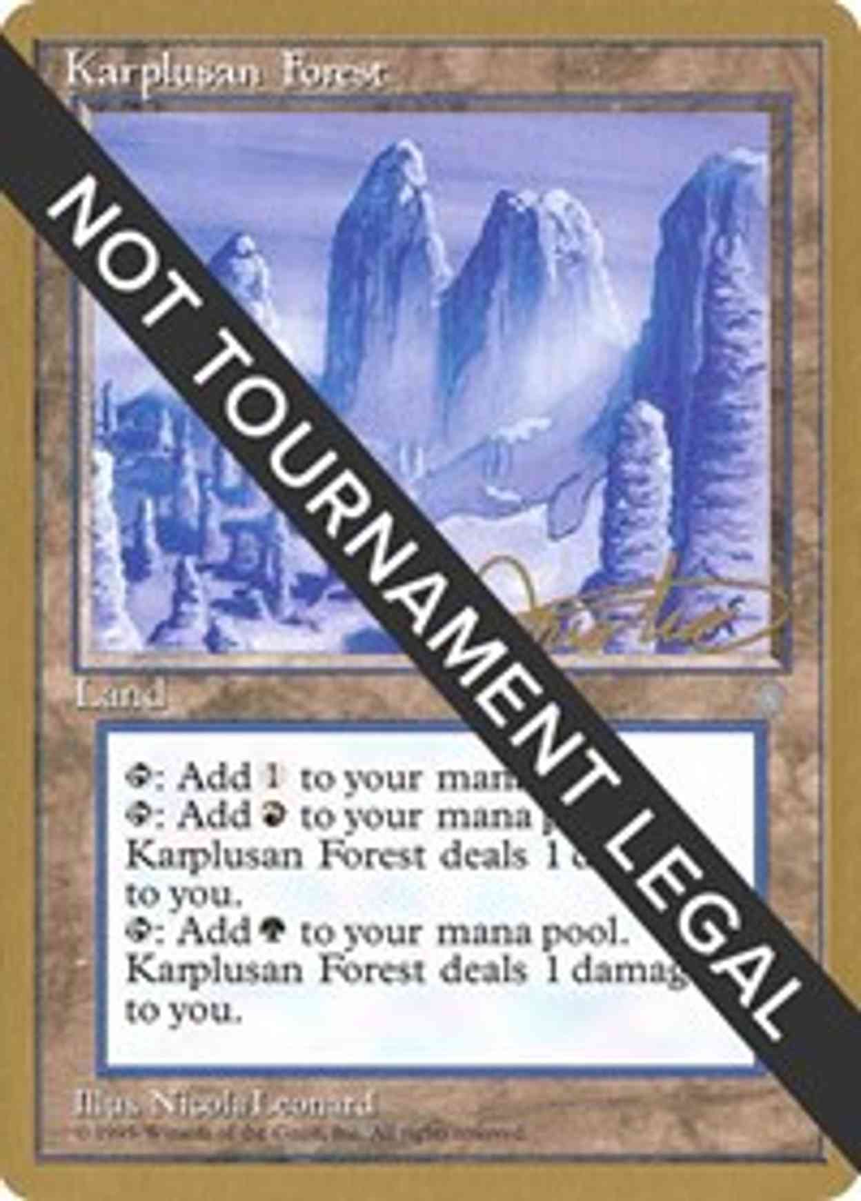 Karplusan Forest - 1996 Mark Justice (ICE) magic card front