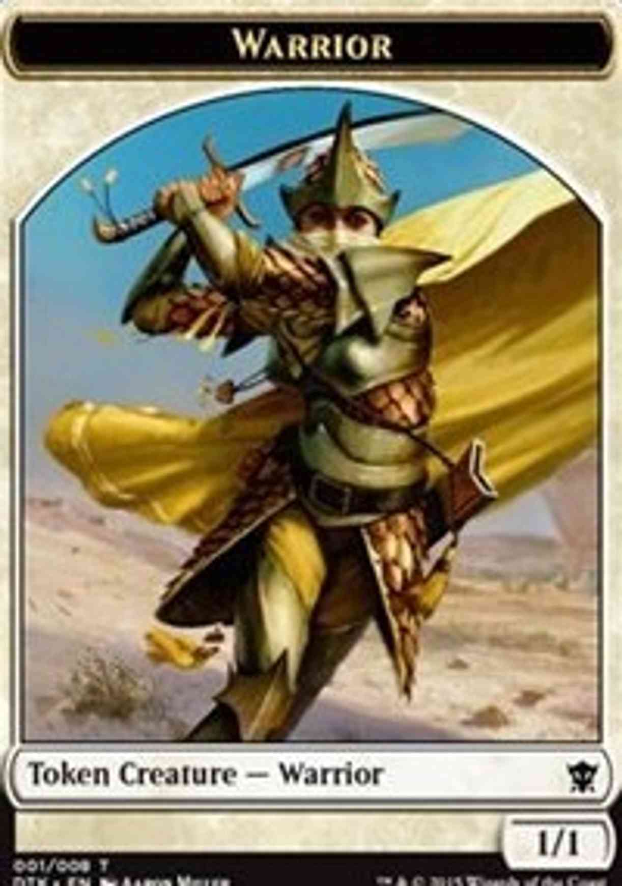 Warrior Token magic card front