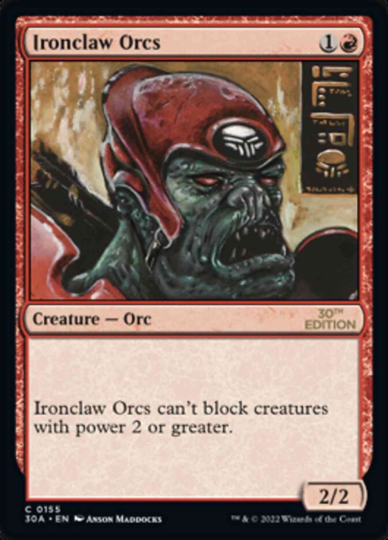 Ironclaw Orcs magic card front