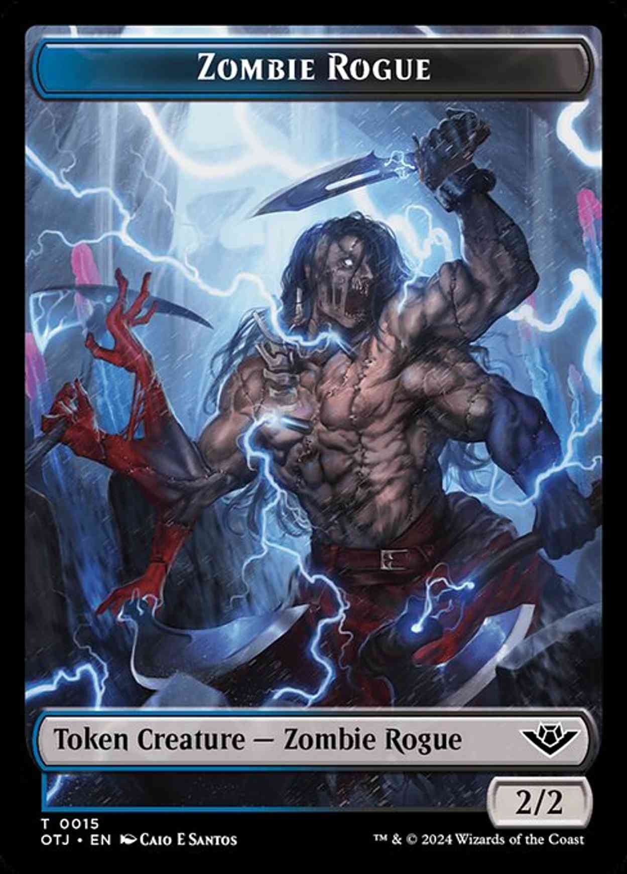 Zombie Rogue // Plot Double-Sided Token magic card front