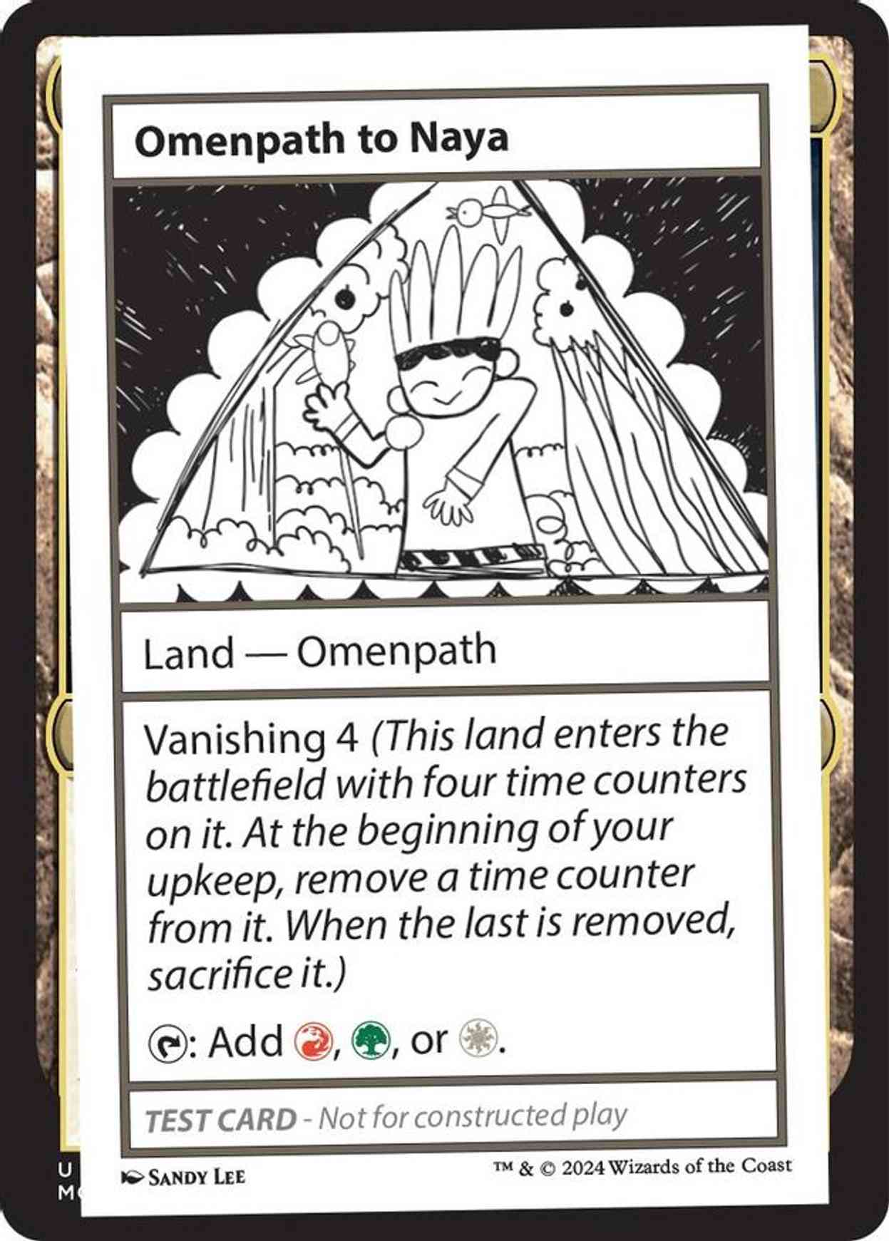 Omenpath to Naya magic card front