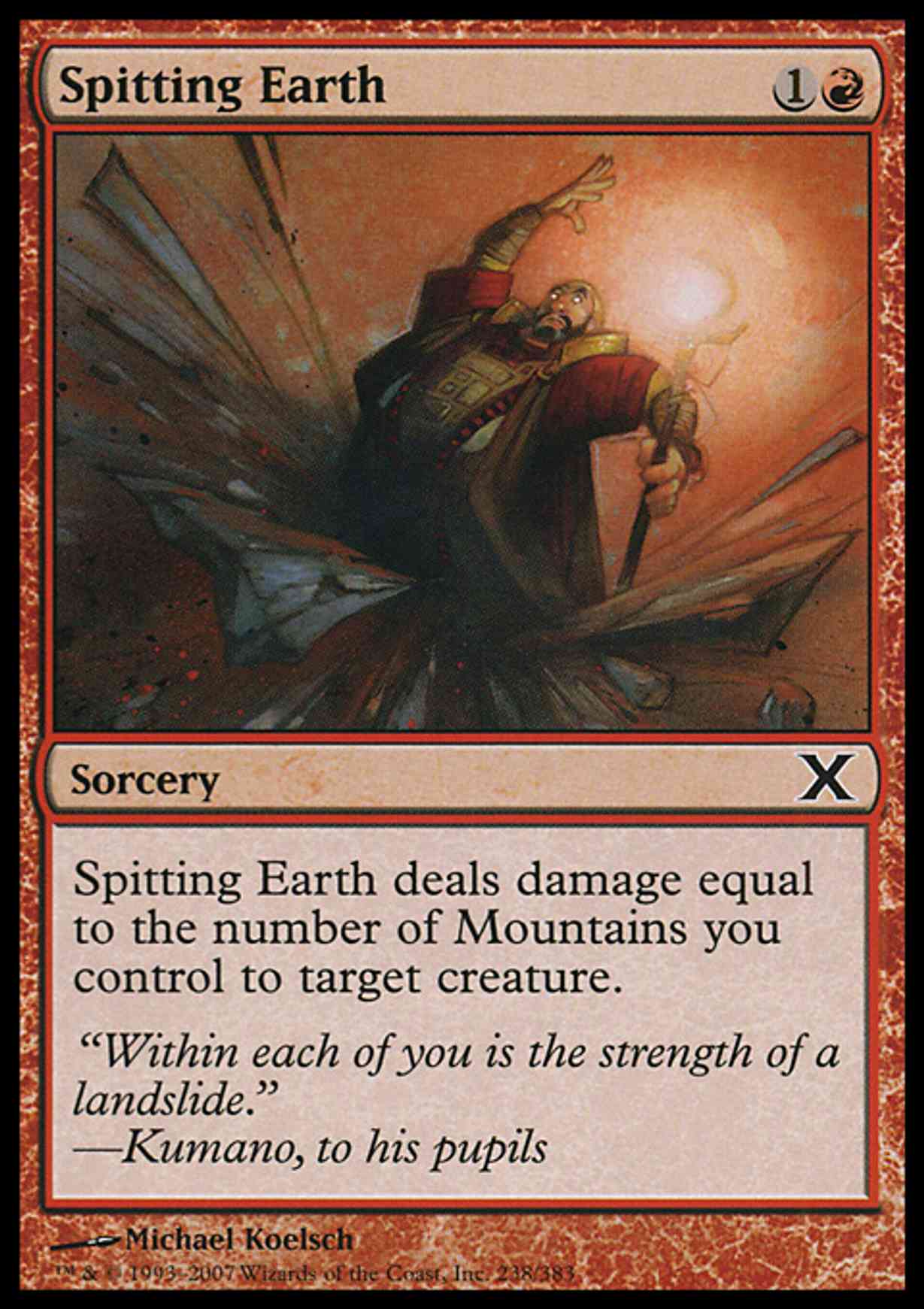 Spitting Earth magic card front