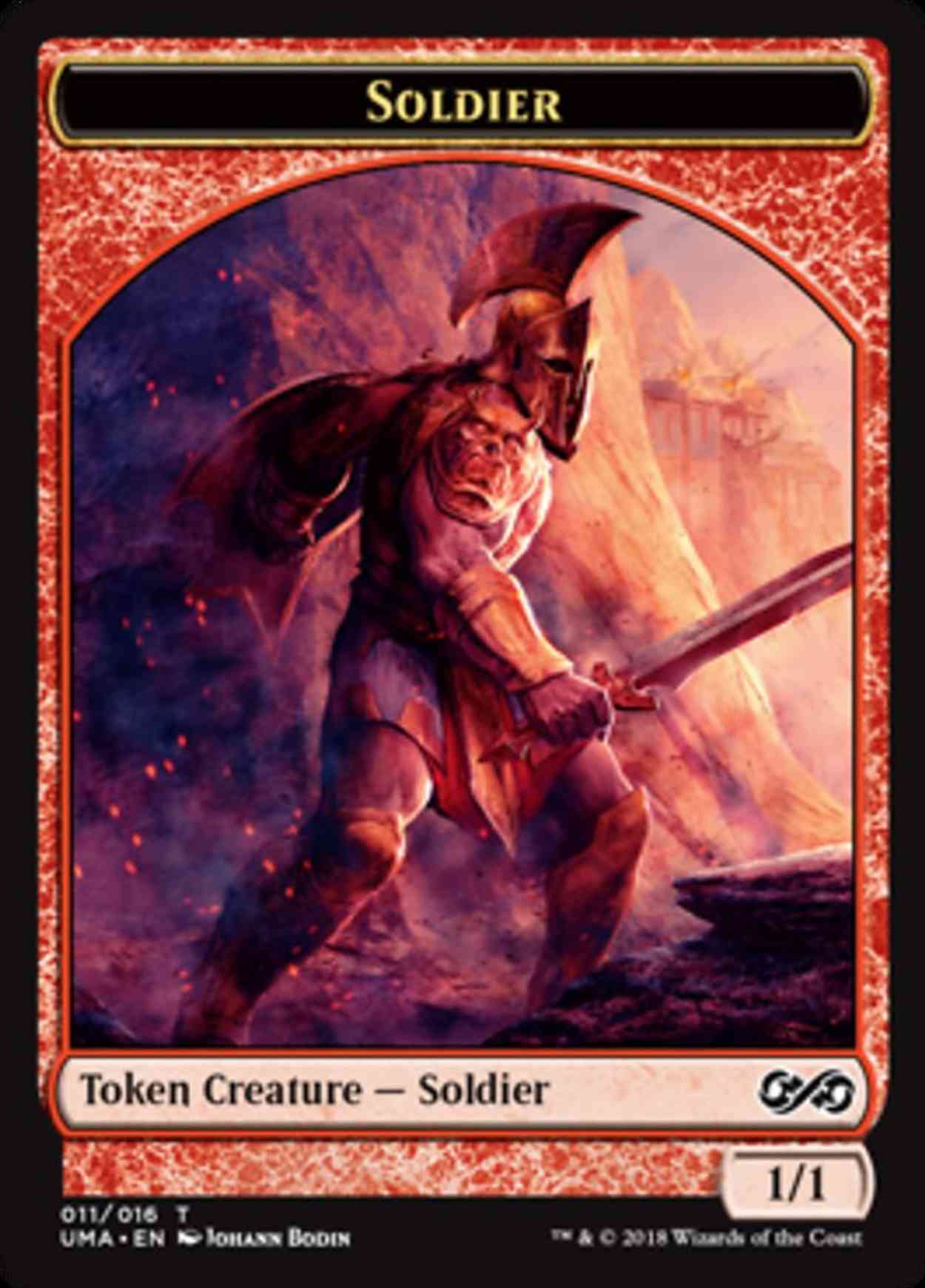 Soldier Token magic card front