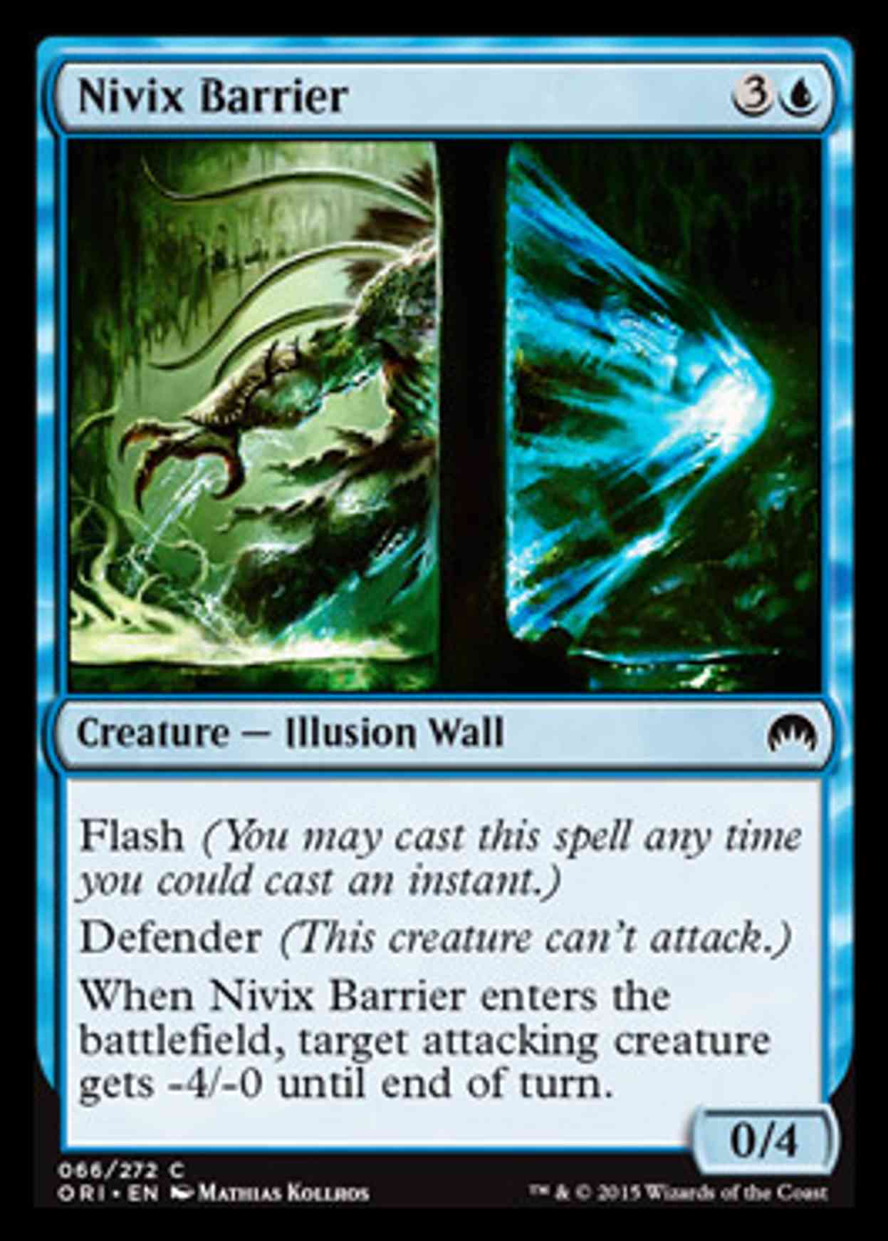 Nivix Barrier magic card front
