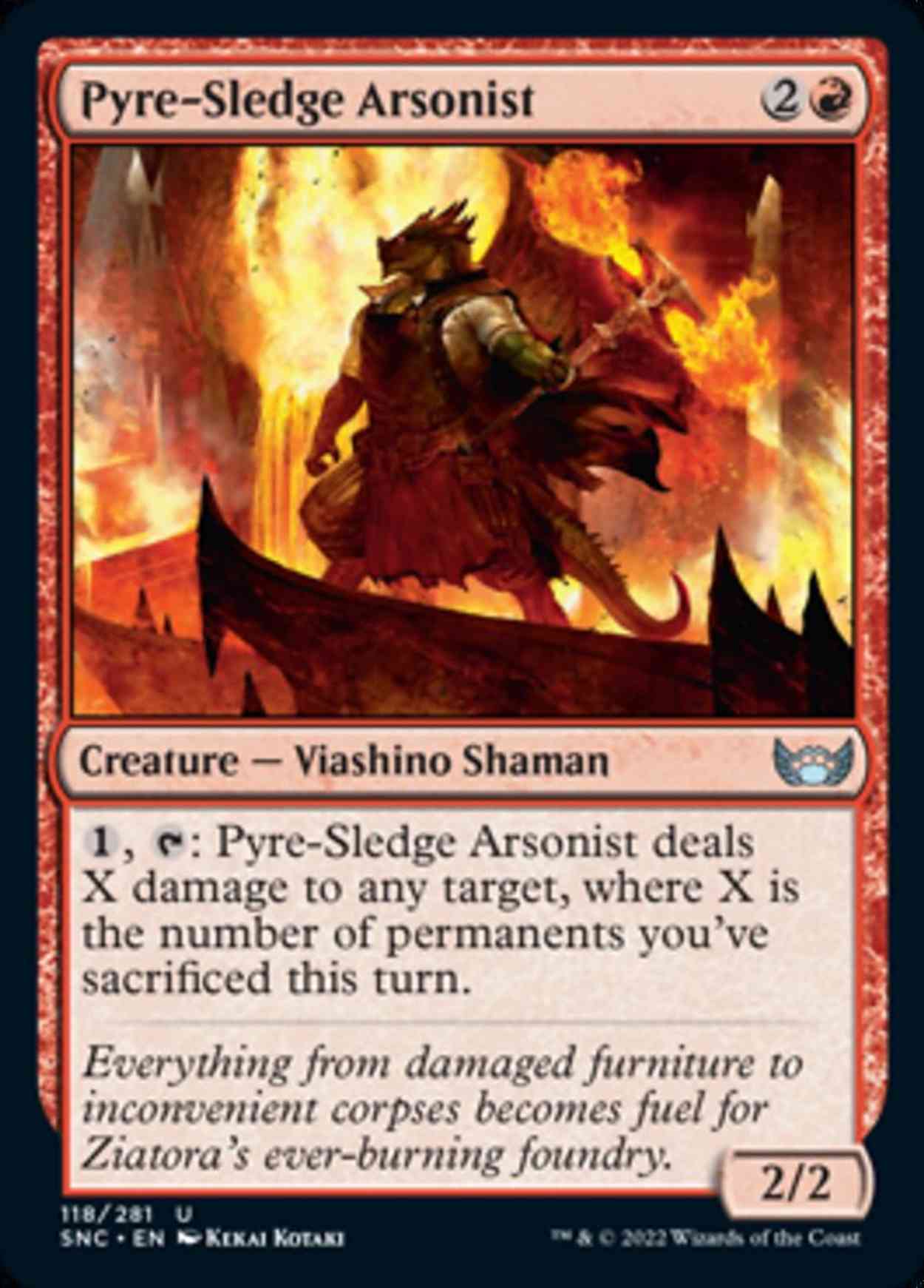 Pyre-Sledge Arsonist magic card front