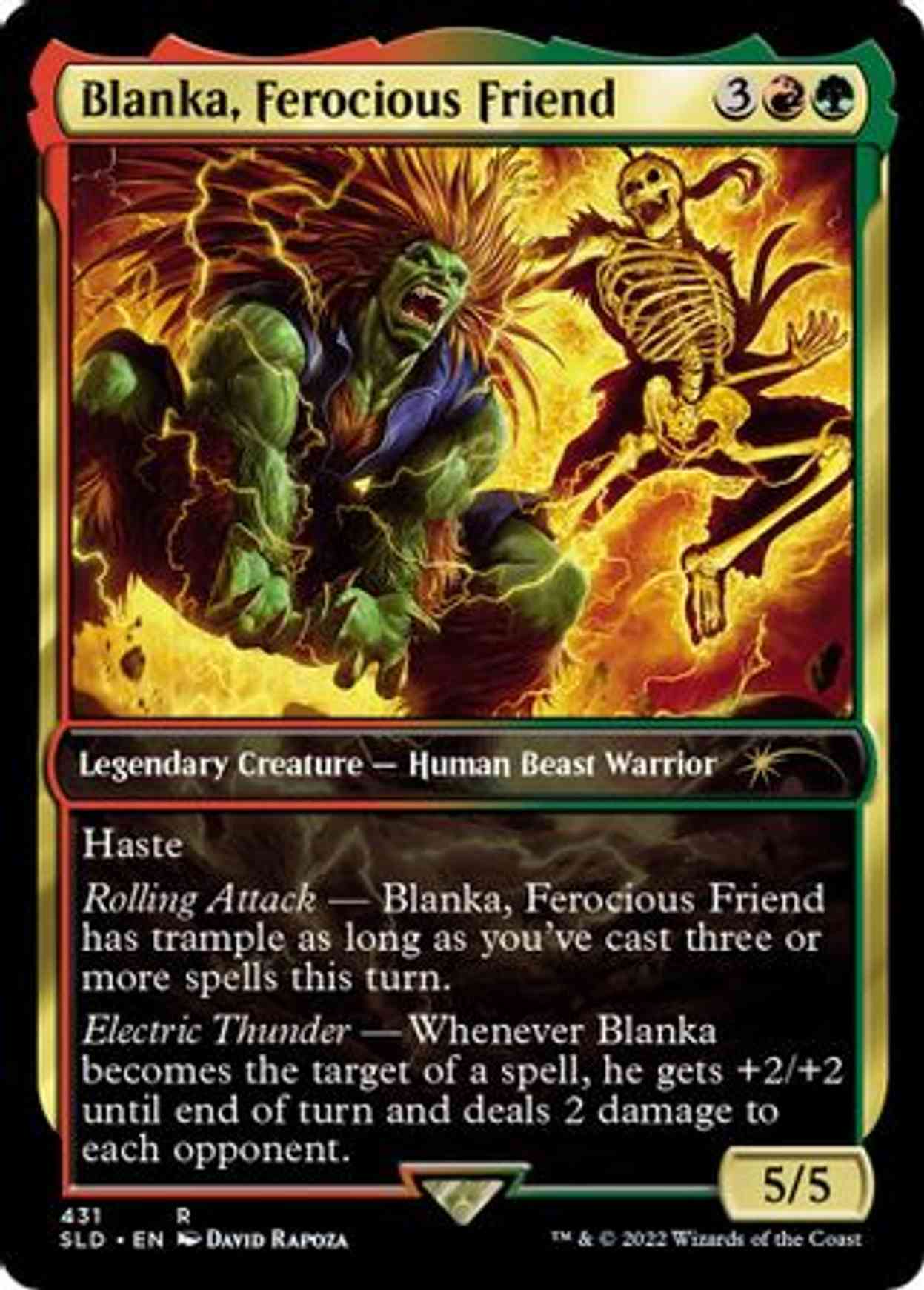 Blanka, Ferocious Friend magic card front