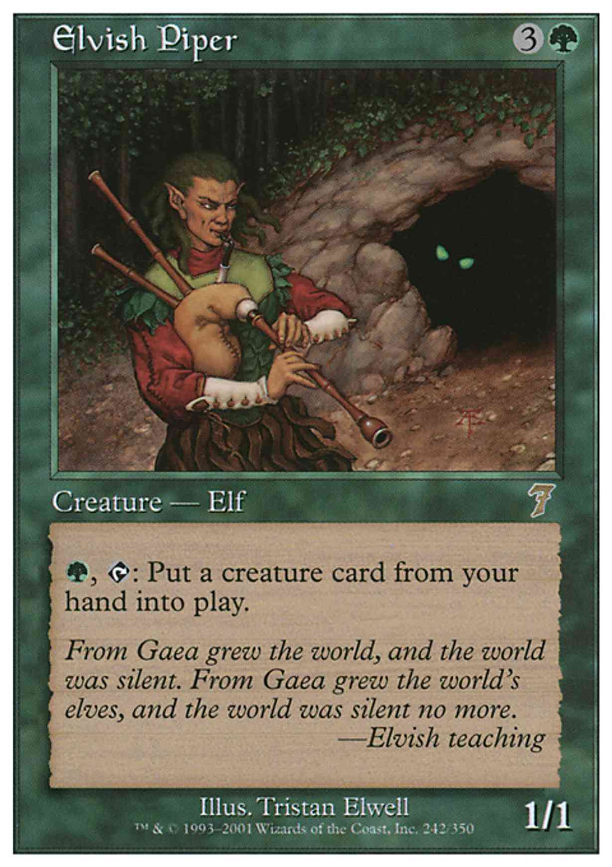 Elvish Piper magic card front