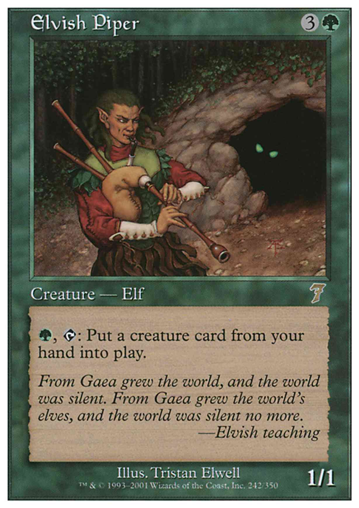 Elvish Piper Price from mtg Seventh Edition