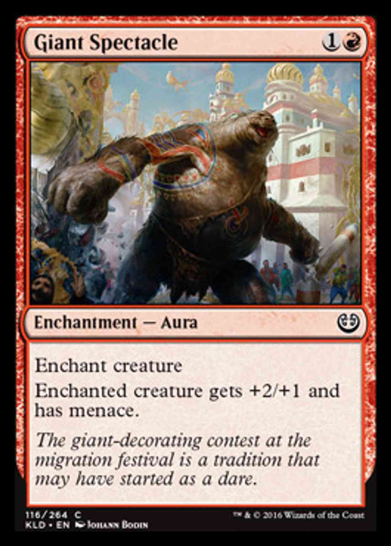Giant Spectacle magic card front