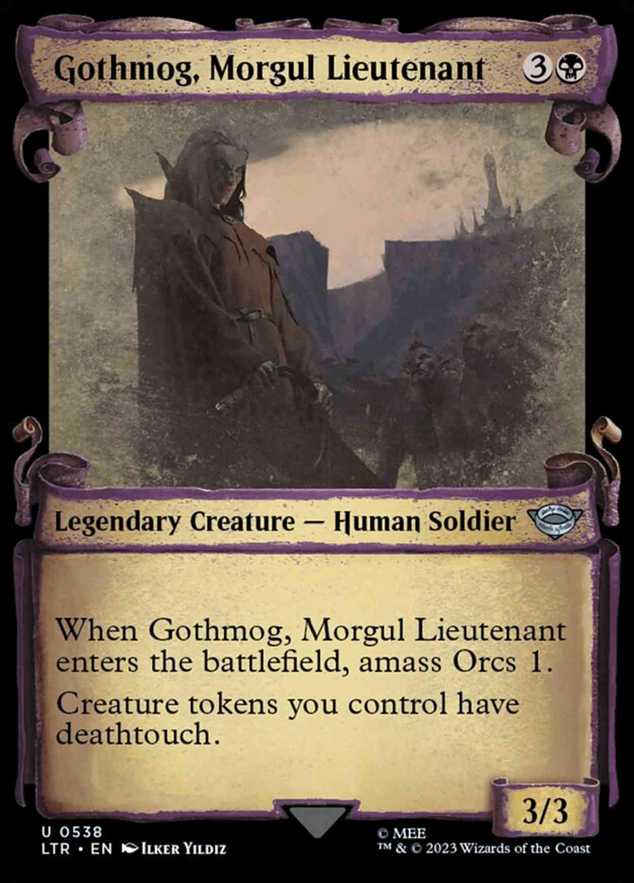 Gothmog, Morgul Lieutenant (Showcase Scrolls) magic card front