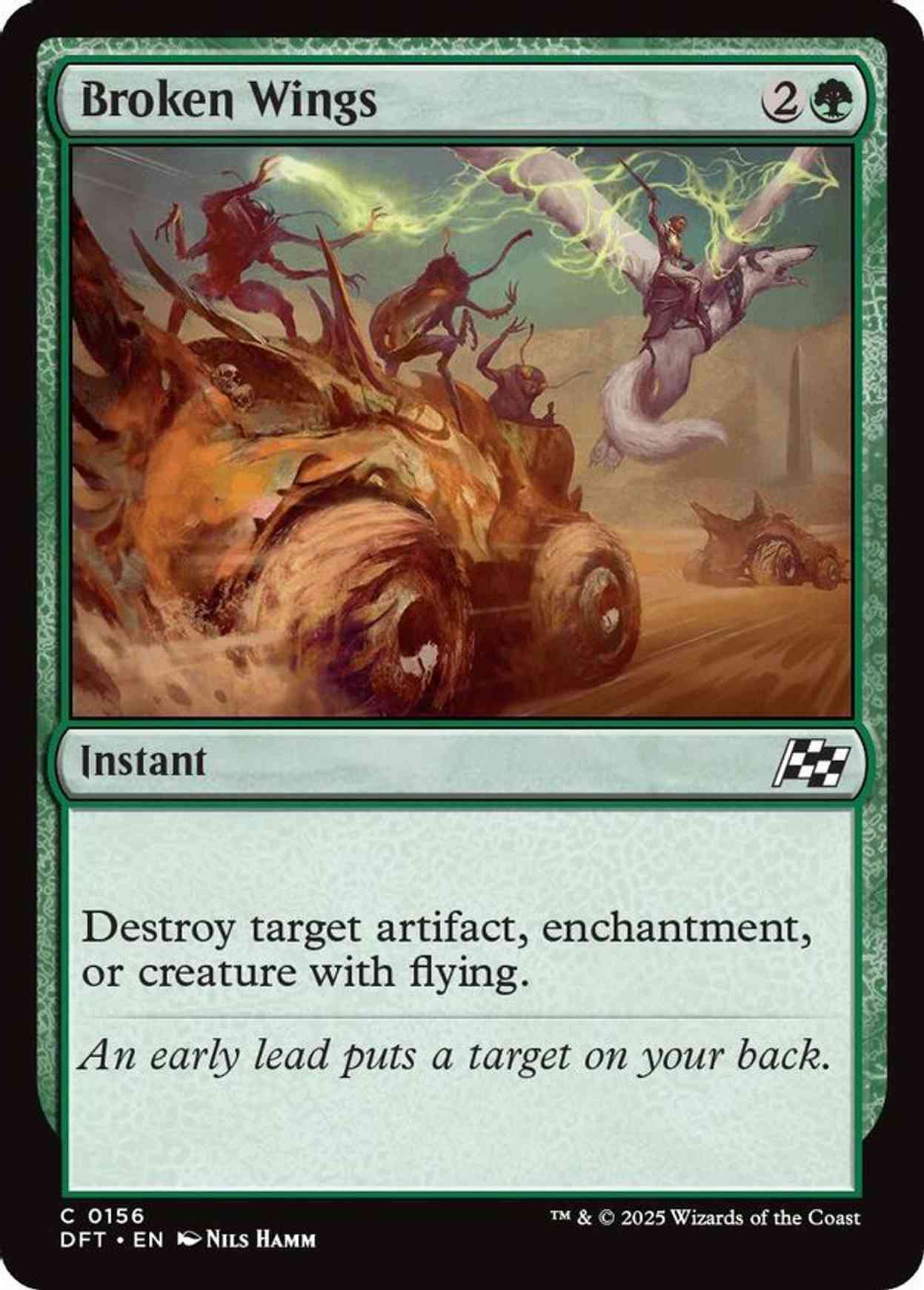 Broken Wings magic card front