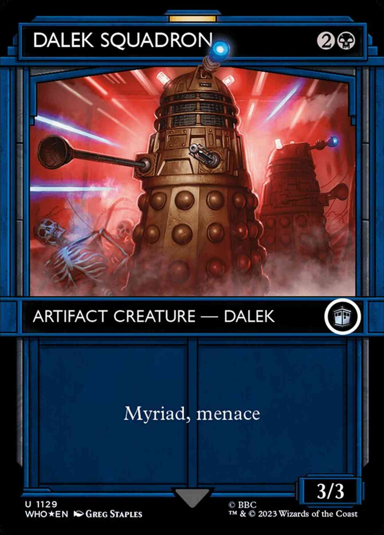 Dalek Squadron (Showcase) (Surge Foil) magic card front