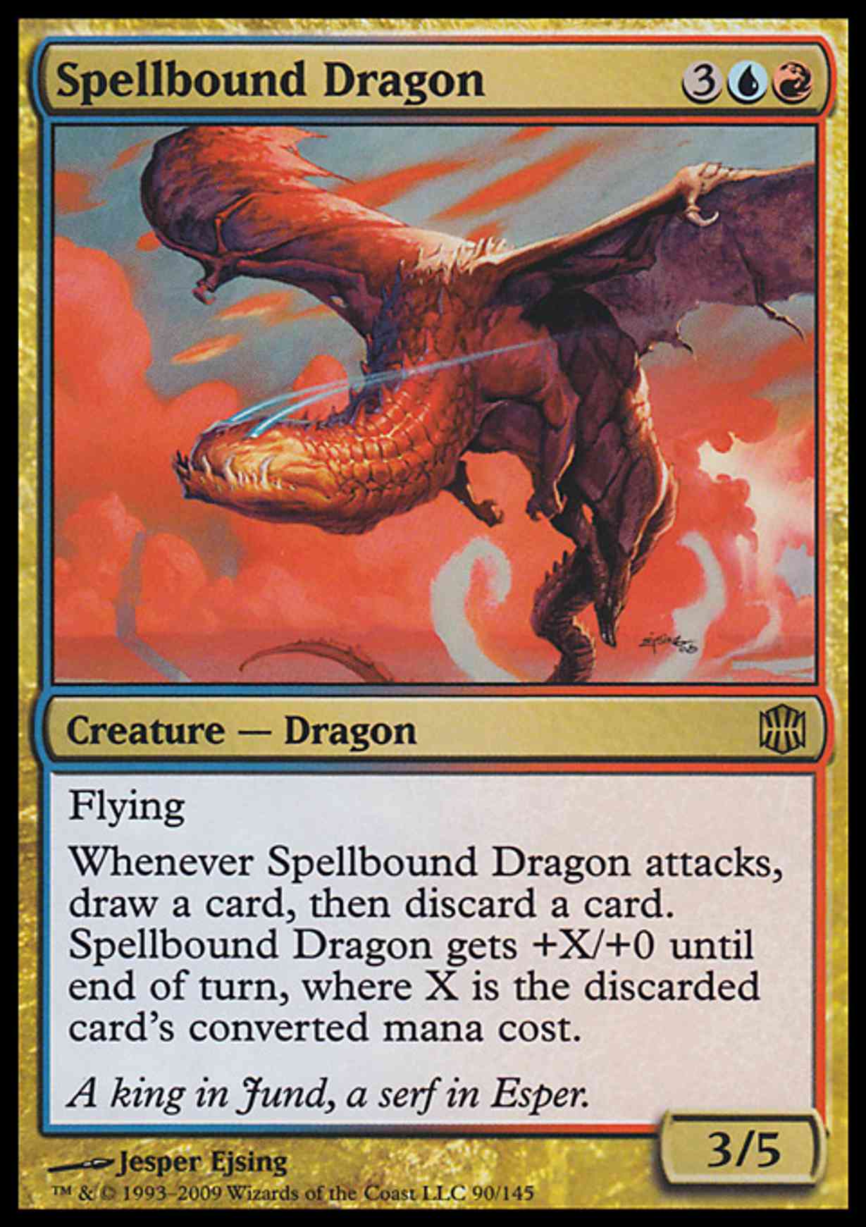 Spellbound Dragon magic card front