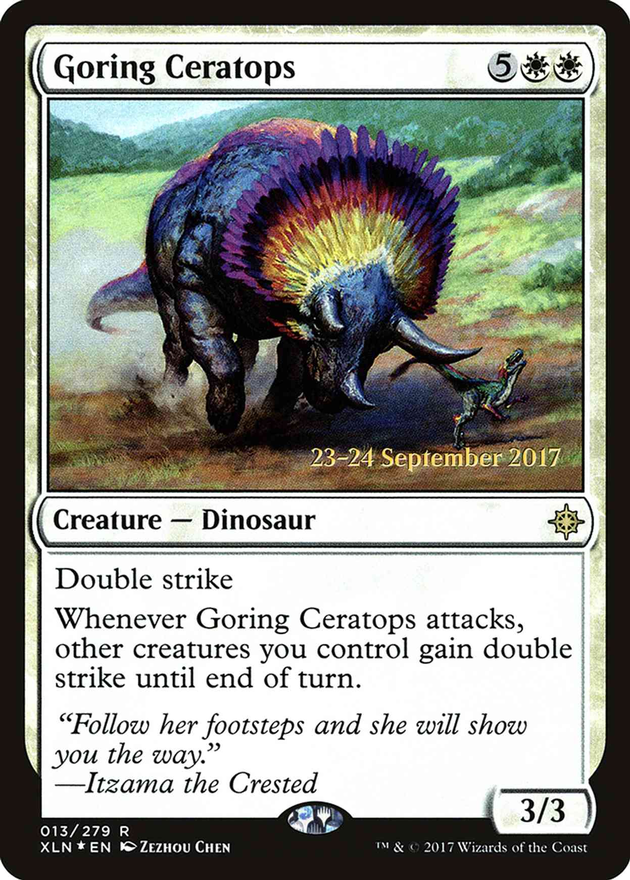 Goring Ceratops magic card front