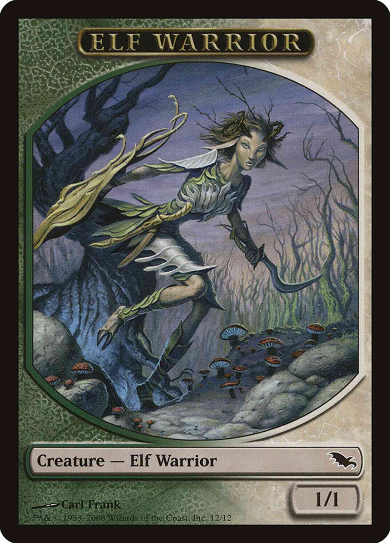 Elf Warrior Token (Green/White) magic card front